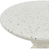 Beliani CAFFI - Bijzettafel - Wit/Terrazzo effect - Lichtbeton