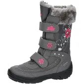 Lico Snowboots donkergrijs / pink / zilver