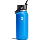 Hydroflask - Wide Flex Straw Cap - Drinkfles 946 ml, blauw