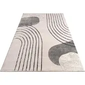 Paco Home Vloerkleed Woonkamer Laagpolig Patroon Bloemen Regenboog Patroon Geometrisch 240x340 cm