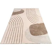 Paco Home Vloerkleed Woonkamer Laagpolig Patroon Bloemen Regenboog Patroon Geometrisch 200x290 cm