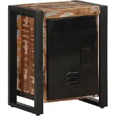vidaXL Nachtkastje 40x30x51 cm massief gerecycled hout meerkleurig