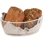 Aps Brood- en fruitmand SVART, ovaal, 240 x 190 mm, wit