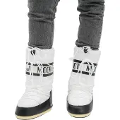 Moon Boot Snowboot Unisex Icon Nylon Black/White-Schoenmaat 35 - 38