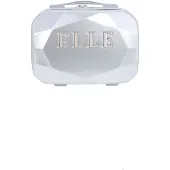 Elle Diamond Beautycase 27L ABS/PC Zilver - Zilver