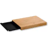Kesper Bamboe snijplank met uitschuifbare lade, 34 x 24 cm,