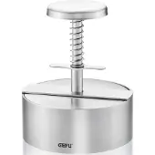 GEFU Professionele hamburgermaker/hamburgerpers, Ø11.5 cm, Met 10 maataanduidingen tussen 100 g - 400 g, Hoogwaardig RVS, 20 jaar garantie - | PÄTTI