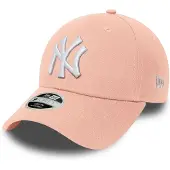New Era Cap Kids League Essential 9FORTY New York Yankees Baby Pink White - Youth