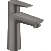 Hansgrohe Wastafelmengkraan talis e 110 eengreeps zonder afvoer geborsteld zwart chroom