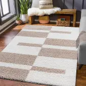 Muratap Milano gala hoogpolig vloerkleed modern creme- 80x200 cm