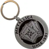 Metallica - 30th Anniversary Playing Card Sleutelhanger - Zilverkleurig