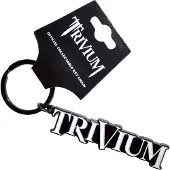 Trivium - Logo Black Sleutelhanger - Zwart/Wit