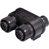 Wieland Electric 46.050.1253.1 Ronde connector verdeler Totaal aantal polen: 4 + PE Serie (ronde connectoren): RST MINI 1 stuk(s)