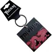Rock Off Trivium - Deadmen & Dragons Silhouette Sleutelhanger - Zwart/Rood