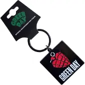 Green Day - Grenade Logo Sleutelhanger - Zwart