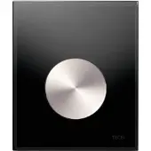 Tece Loop urinoir drukplaat glas zwart toets RVS