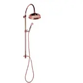 Sapho Antea douchezuil met mengkraanaansluiting, hoofd- en handdouche, roze goud