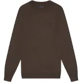 Lyle & Scott Tonal eagle merino crew neck jumper