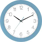 Eurotime Wandklok LICHT BLAUW modern design
