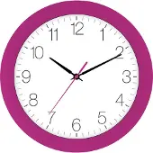 Eurotime Wandklok PINK ROSE modern design