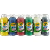 Crayola - Hobbyverf - Afwasbare Verf Voor Kinderen - 6 Kleuren - 236ml