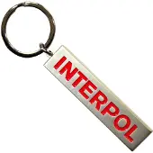 Rock Off Interpol - Text Logo Sleutelhanger - Zilverkleurig