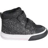 Vertbaudet Babysneakers met klittenband en glitters zwart