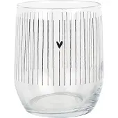 Clayre & Eef Waterglas 300 ml Transparant Glas Hart