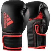 Adidas Bokshandschoenen Hybrid 80 - Zwart/Rood - 10 oz