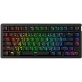 HyperX Draadloos Gaming toetsenbord Alloy Rise 75 Franse Azerty Zwart