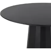 Beliani PLATO - Ronde eettafel - Zwart - 100 cm - MDF