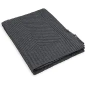 Knit Factory Beau Plaid - Antraciet - 130x160 cm
