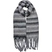 Clayre & Eef Wintersjaal Dames 39x200 cm Grijs Synthetisch