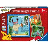 Ravensburger puzzel Pokemon 3x49pcs Karton Puzzel