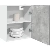 vidaXL Bovenkast Lyon 50x31x60 cm bewerkt hout betongrijs