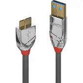 Lindy 36658 USB 3.0 kabel, type A/Micro-B, Cromo Line, mannelijk/mannelijk, 2 meter
