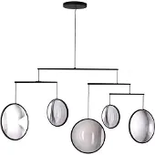 DCW éditions Focus Kroonluchter Black | 5 Lights