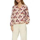 s.Oliver Blouse beige / roestbruin / karmijnrood / wit