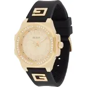 GUESS Analoog horloge 'Hype' goud / zwart