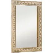 vidaXL Badkamerspiegel 50x70x2,5 cm massief mangohout en glas