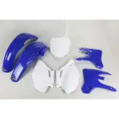ItalyRacing UFO kunststofset voor Yamaha Y250/450 '03-'05, kleur OEM (wit/blauw) (YA304E999)