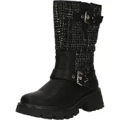 Mustang Boots 'Enkellaarsjes Plat' zwart