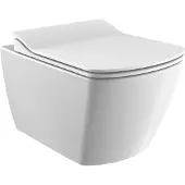 Hak Sapho GLANC hangtoilet, zonder spoelrand, 37x51,5 cm, wit