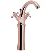 Sapho Antea Wastafelmengkraan hoog met Pop Up Waste (H) 300mm, roze goud