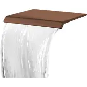 Best design Muuruitloop met waterval dule t.b.v. Douche en bad pvd glans brons