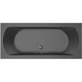 Xenz Lagoon inbouw bad 170x75 cm ebony mat zwart