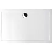 Polysan Klasik Karia Kunstmarmeren douchebak 100x80cm, wit