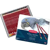 Derwent Pastel Potloden - Assortiment in blik - 4mm - 24 stuks
