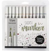 Creativ Company Sketch Marker Natuur 12-set
