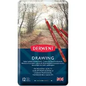 Derwent Metallic Box Drawing Pencil 12 Units Veelkleurig Kinderen